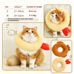 Soft Fish-Shaped Donut Recovery Collar – Comfortable Protective Collar for Cats & Small Dogs