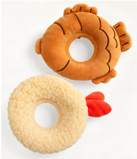 Soft Fish-Shaped Donut Recovery Collar – Comfortable Protective Collar for Cats & Small Dogs