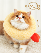 Soft Fish-Shaped Donut Recovery Collar – Comfortable Protective Collar for Cats & Small Dogs