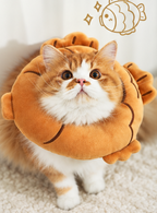 Soft Fish-Shaped Donut Recovery Collar – Comfortable Protective Collar for Cats & Small Dogs